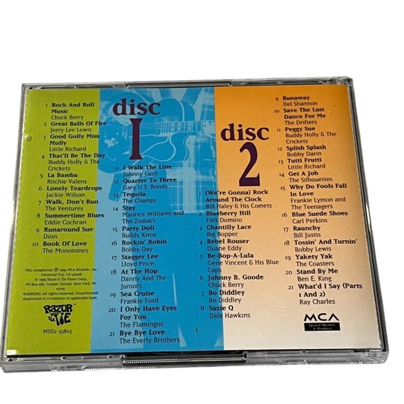 Heroes Of Rock & Roll Double CD Set Razor & Tie MCA Music Collection - Picture 3 of 5